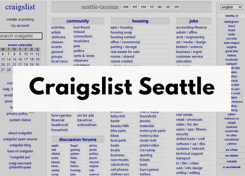 Craigslist Seattle : A Comprehensive Guide To Buying, Selling, And Staying Safe In The Emerald City