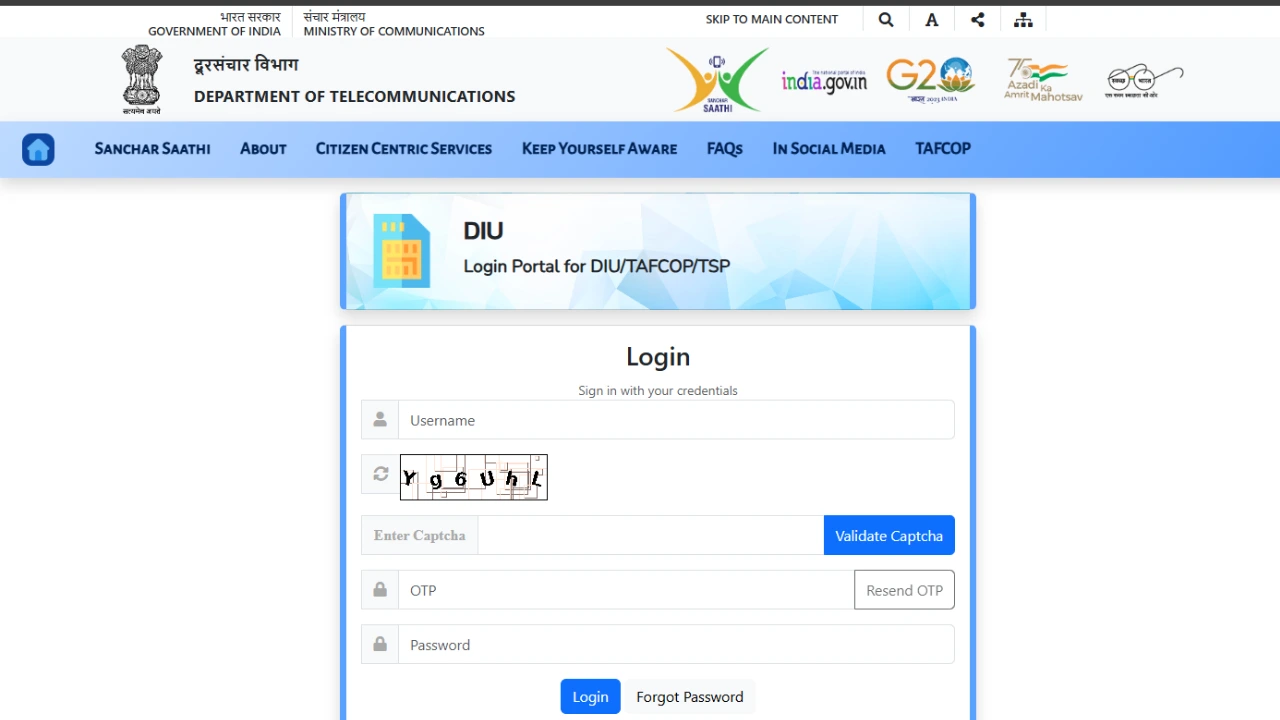 TAFCOP DGTelecom Portal: Your Key to Telecom Security and Regulation